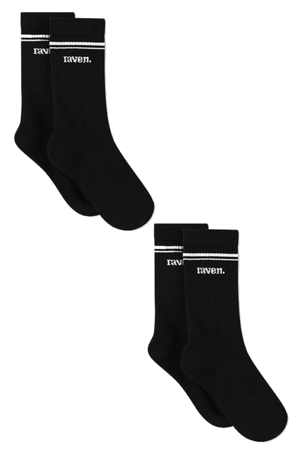 raven socks package - שחור