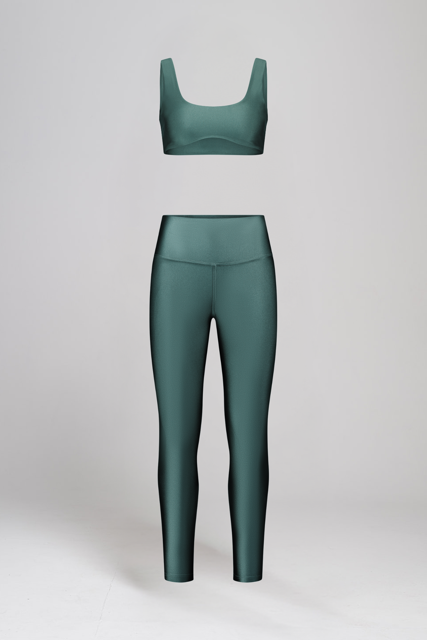 טופ LIRUX קטן + טייץ LIRUX ארוך גבוה - EMERALD GLOW