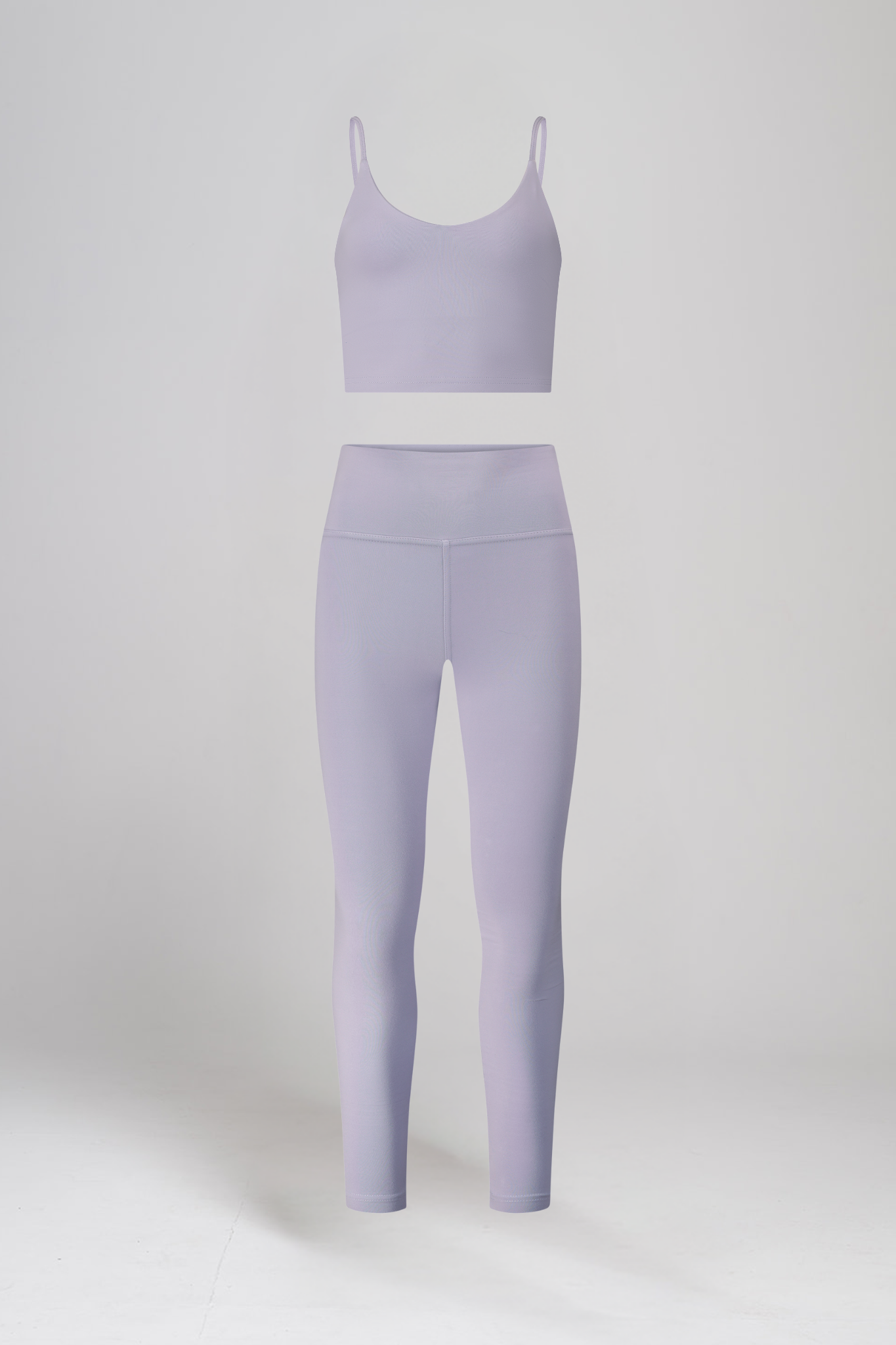 טופ SOFTLEX קרופ + טייץ SOFTLEX ארוך גבוה - GREY VIOLET