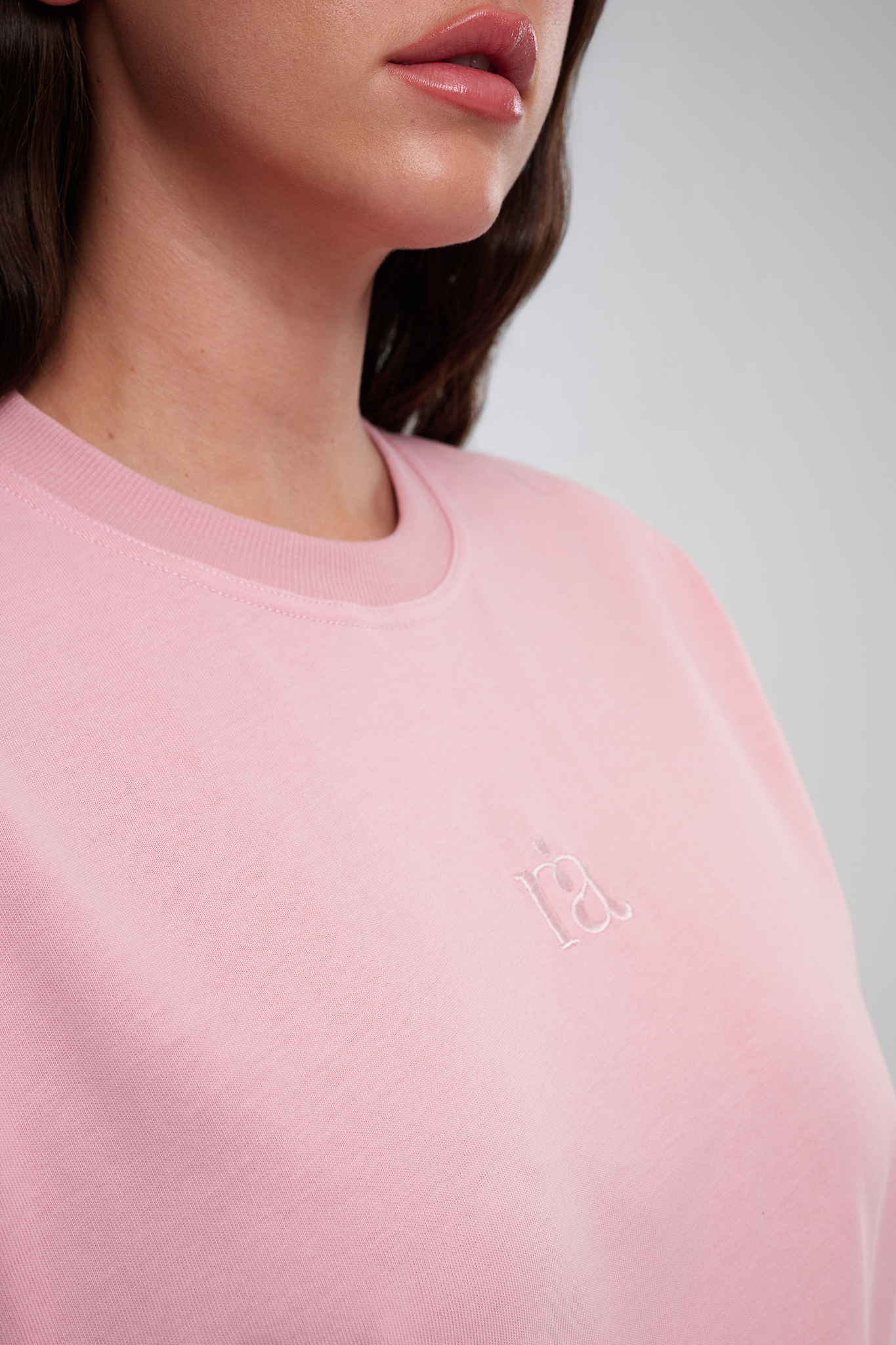 חולצת טי COTTON אוברסייז - CLASSIC PINK