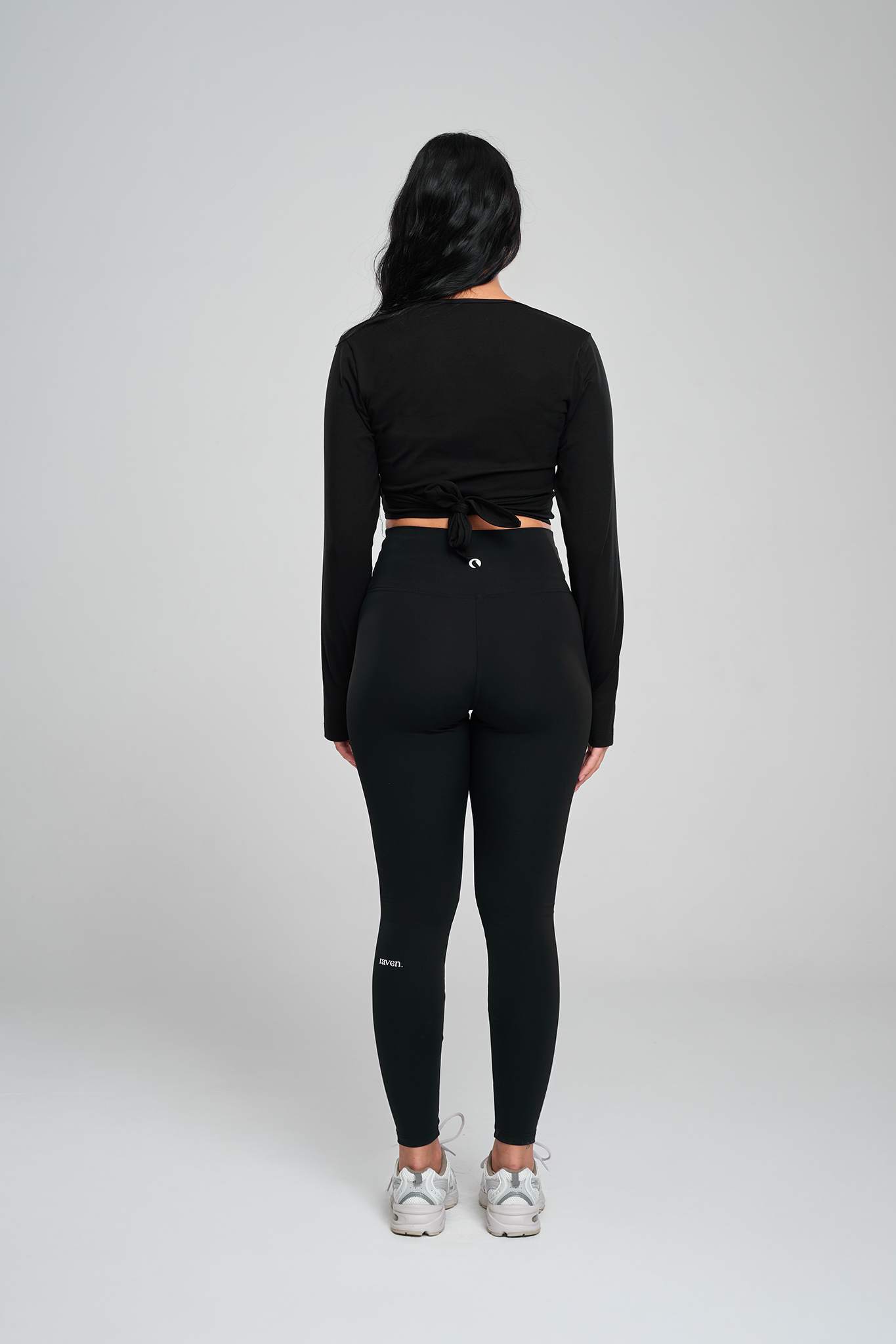 חולצת COTTON מעטפת - BLACK