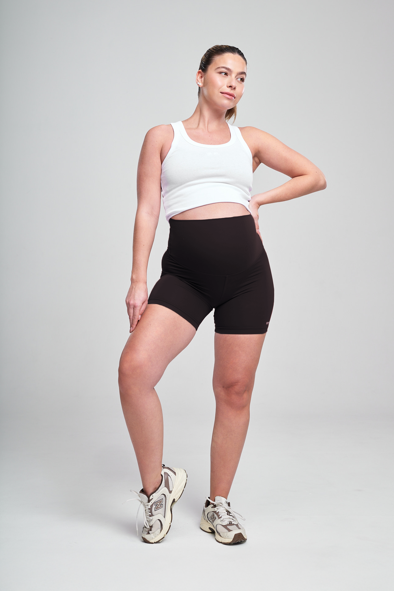 טייץ YALUUP.PRO קצר הריון - COFFEE