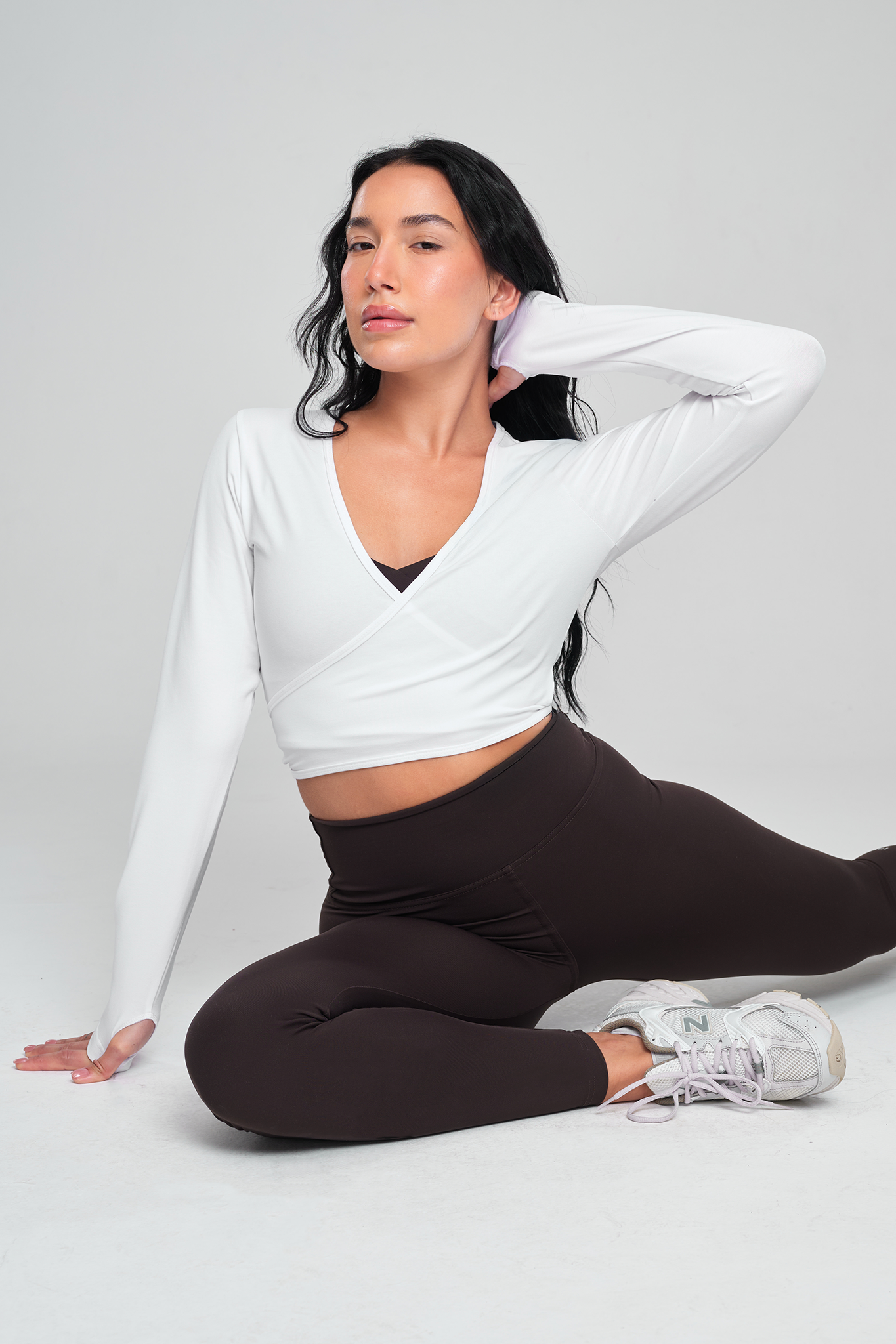 חולצת COTTON מעטפת - WHITE