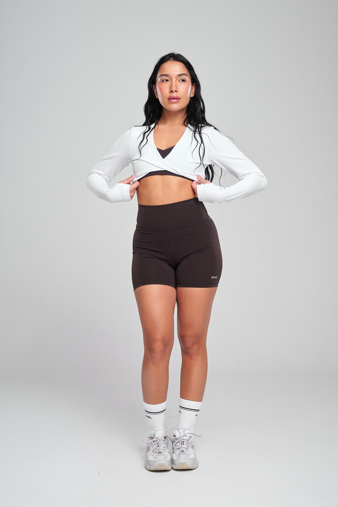 חולצת COTTON קרופ טוויסט - WHITE