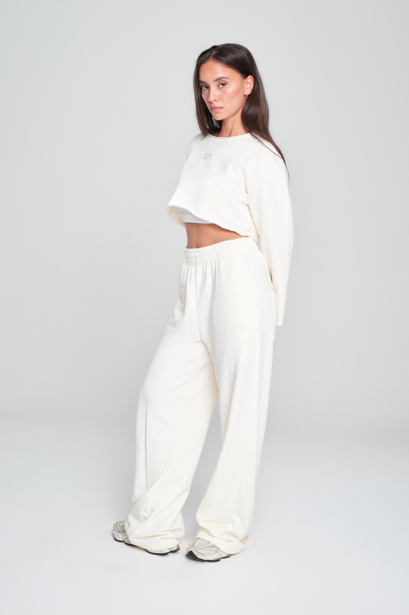 מכנסי COTTON רחבים - VANILLA ICE