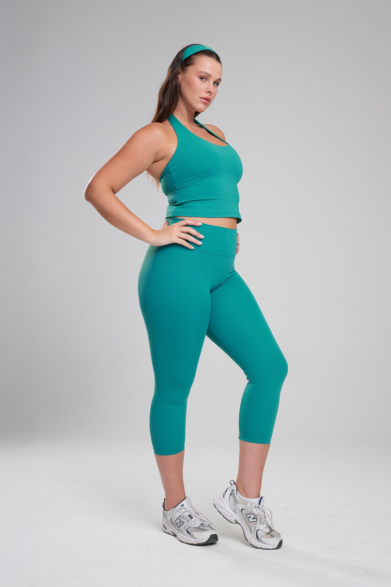 טייץ YALUUP.PRO 7/8 גבוה - AQUA MARINE