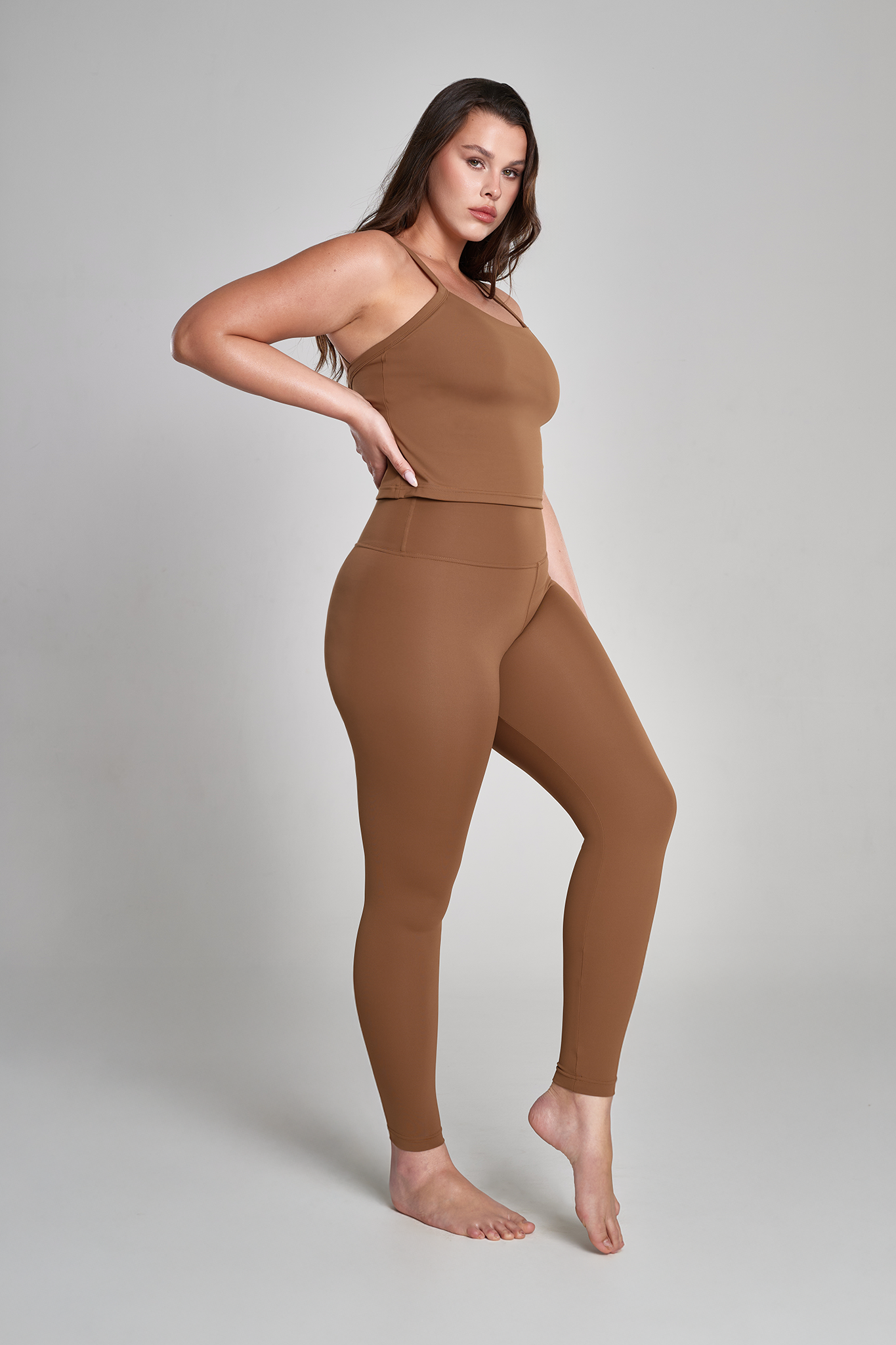 גופיה YALUUP.PRO גב פתוח - BRONZER BROWN