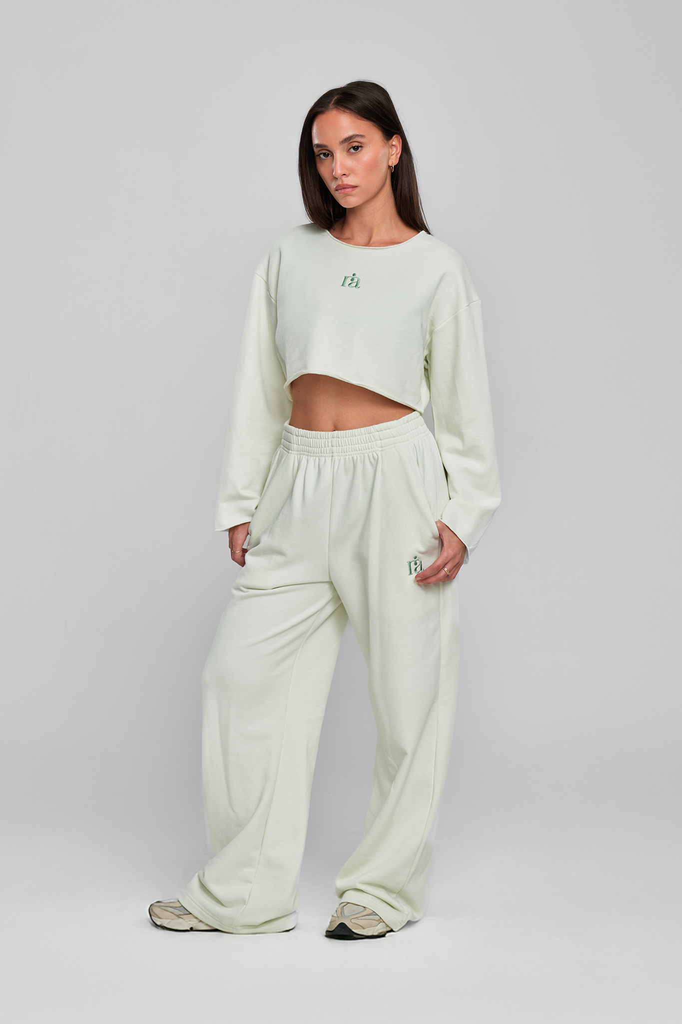 חולצת COTTON קרופ - COOL MINT