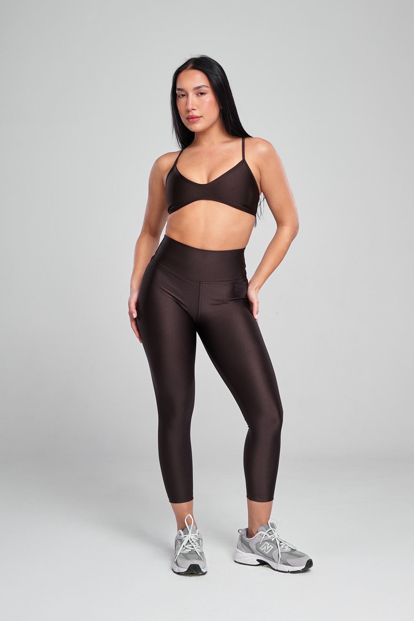 טייץ LIRUX 7/8 גבוה - COFFEE