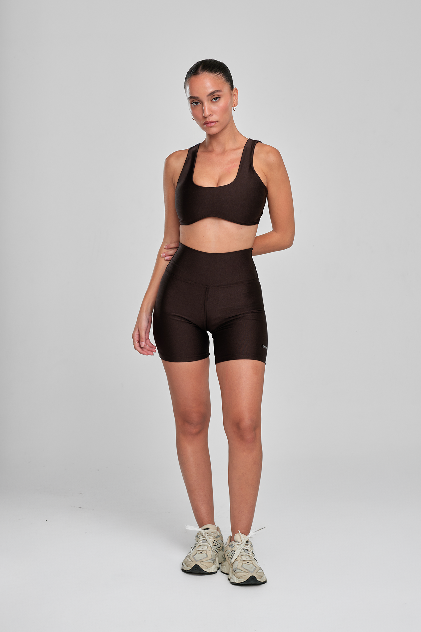 טייץ LIRUX קצר - COFFEE