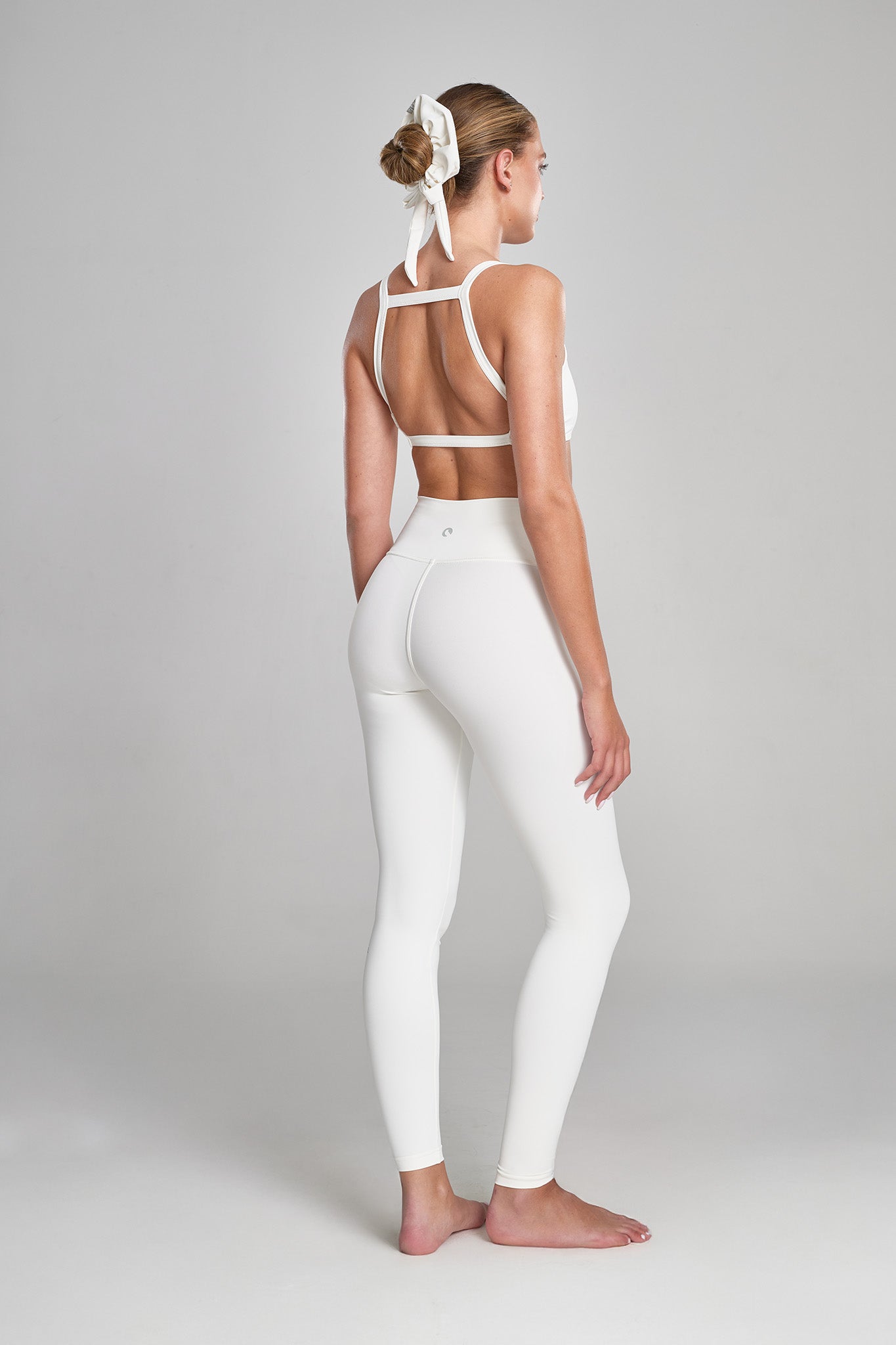 טייץ YALUUP.PRO ארוך גבוה - SNOW WHITE