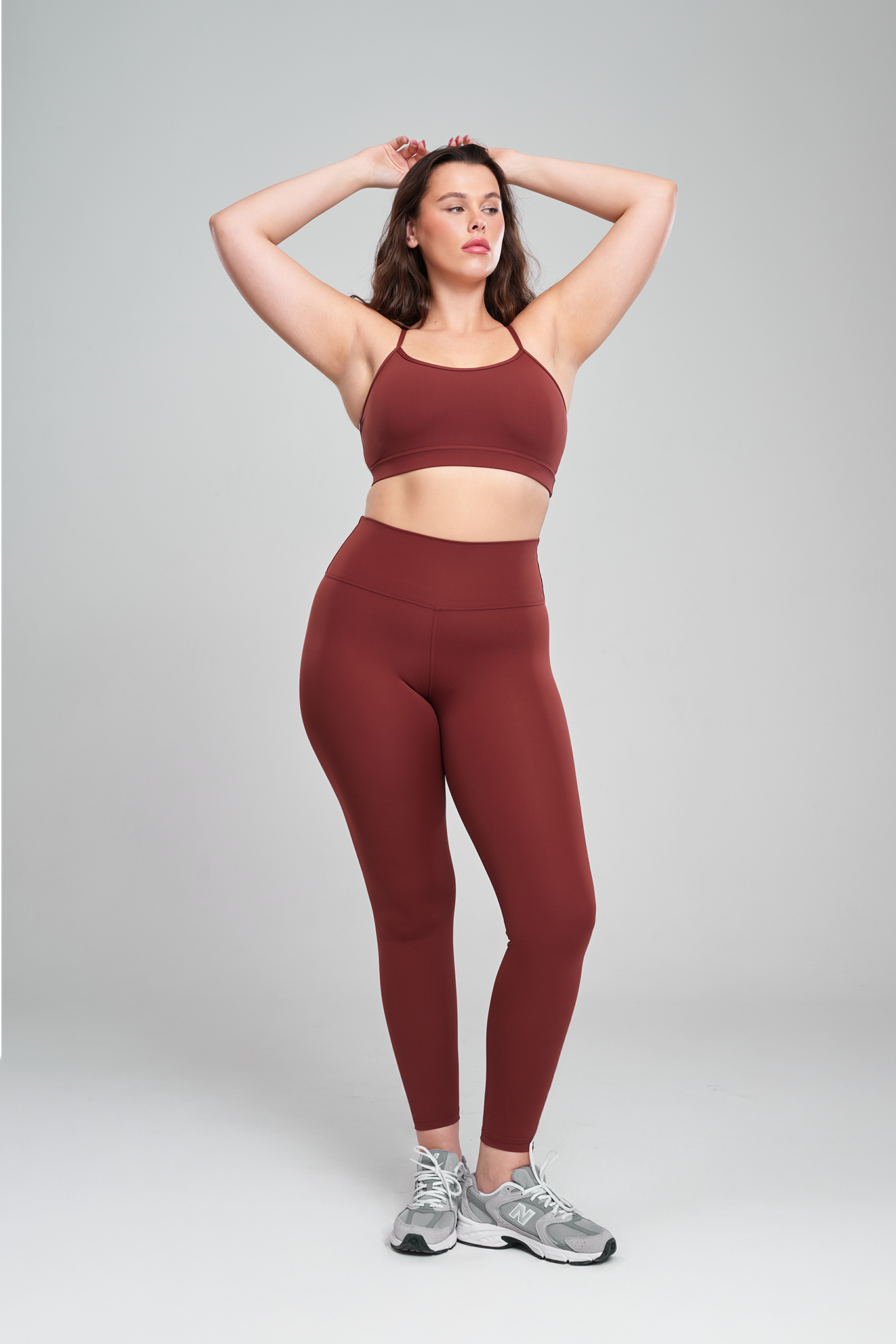 טייץ YALUUP.PRO ארוך גבוה - DARK AMBER