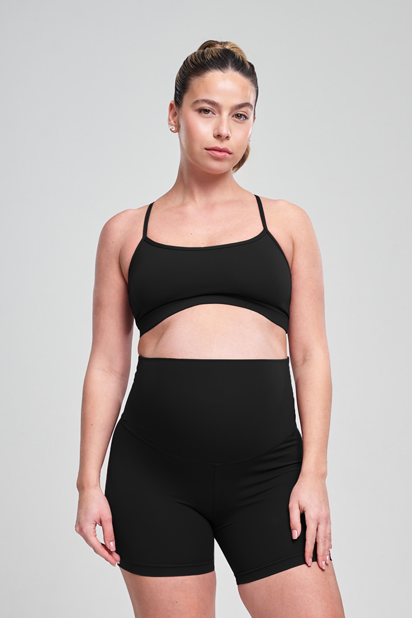 טופ YALUUP.PRO כתפיה דקה הריון - BLACK