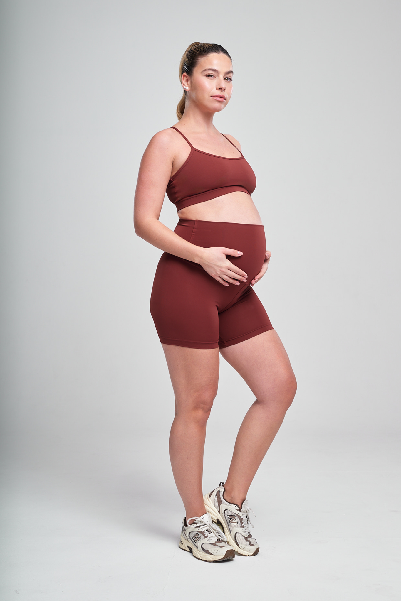 טייץ YALUUP.PRO קצר הריון - DARK AMBER