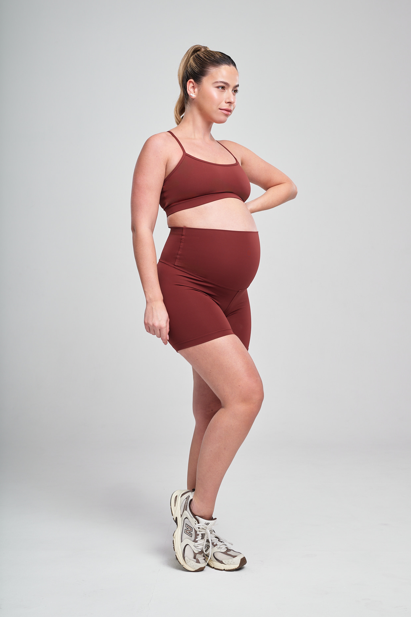 טייץ YALUUP.PRO קצר הריון - DARK AMBER