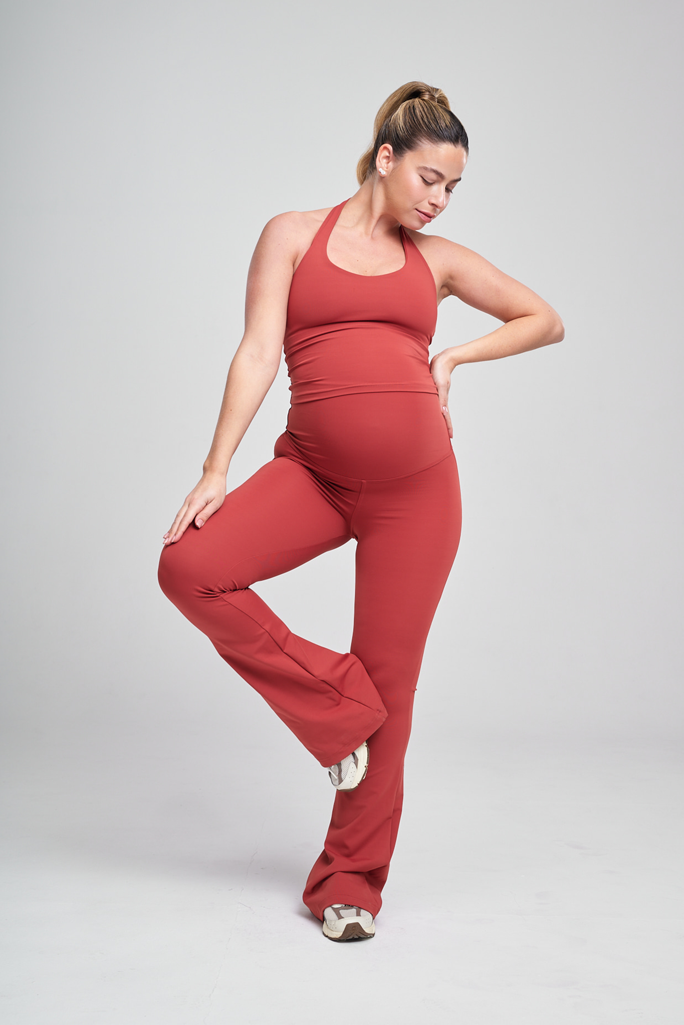 טייץ YALUUP.PRO מתרחב הריון - MARS RED