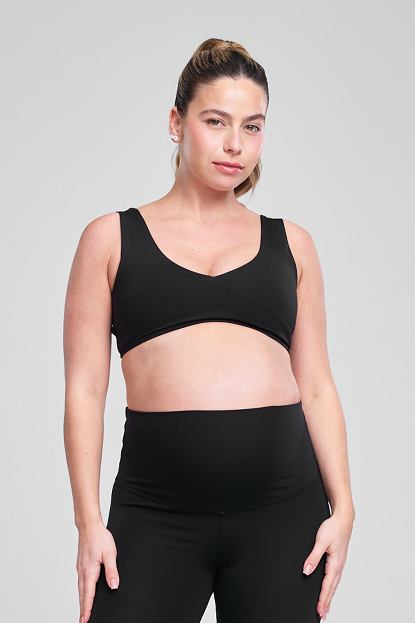 טופ YALUUP.PRO מעטפת הריון - BLACK