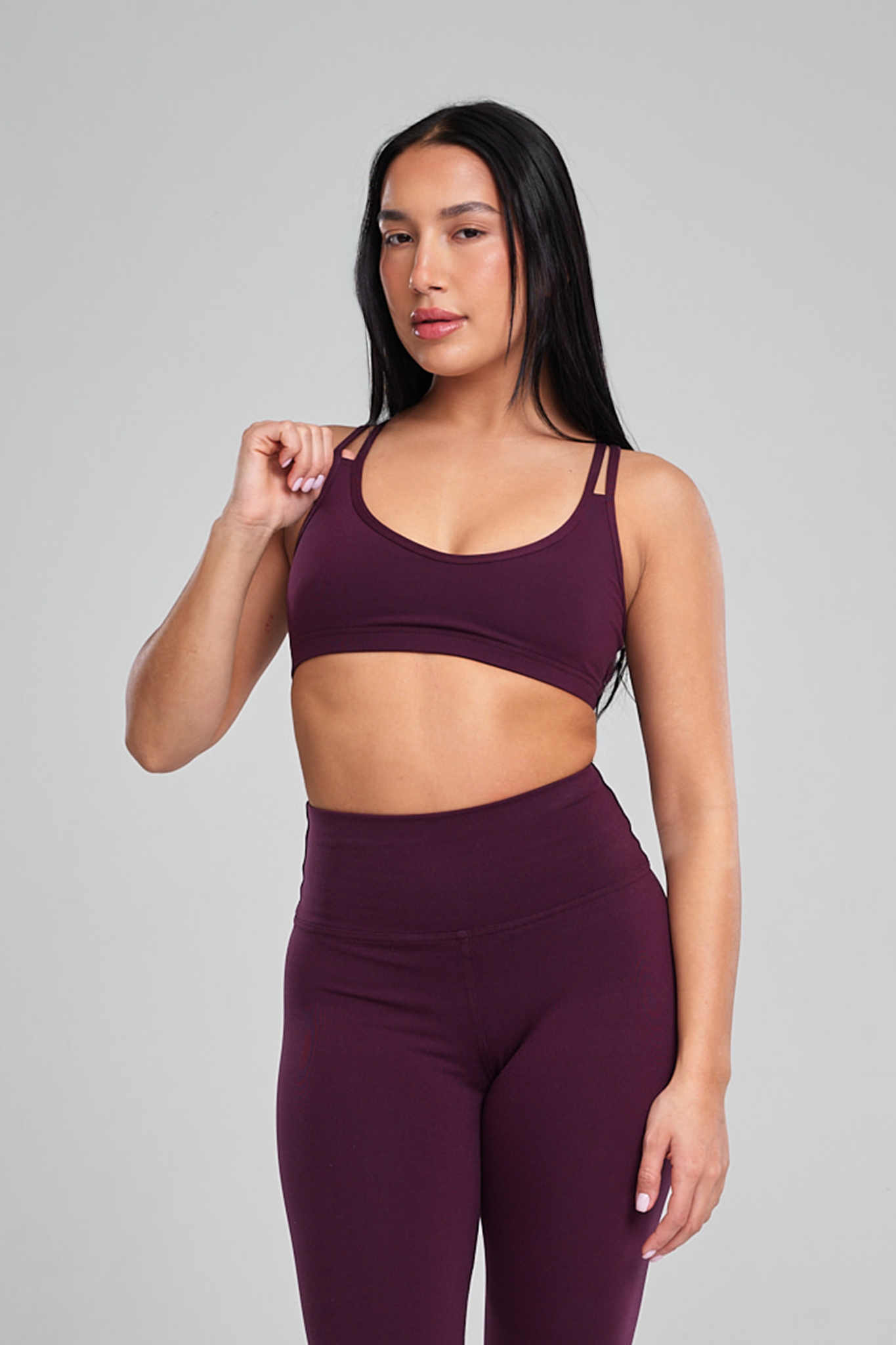 טופ SOFTLEX גב מוצלב - DEEP PURPLE