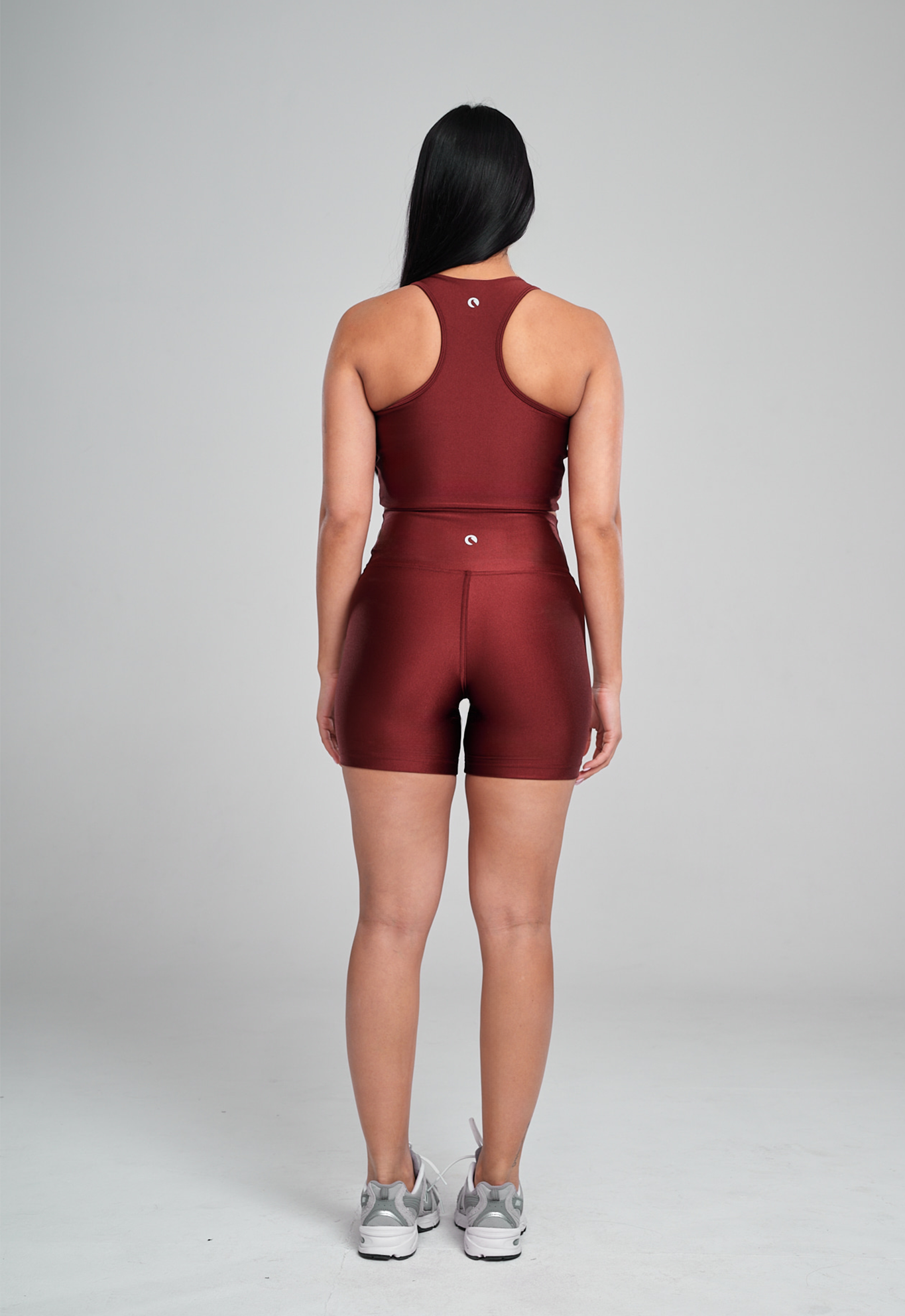 טופ קרופ LIRUX כיווץ + טייץ LIRUX קצר - DARK AMBER