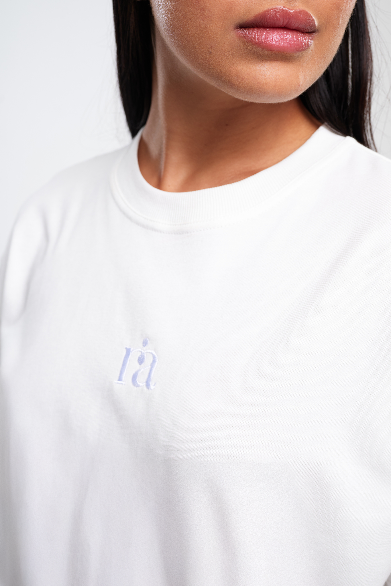 חולצת טי COTTON אוברסייז - CREAMA WHITE