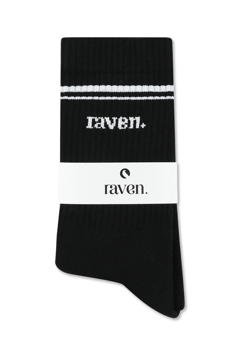 raven socks - שחור
